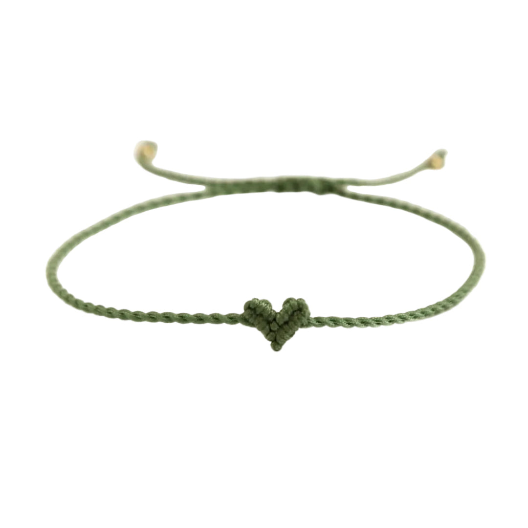 Armband Herz mini | olive