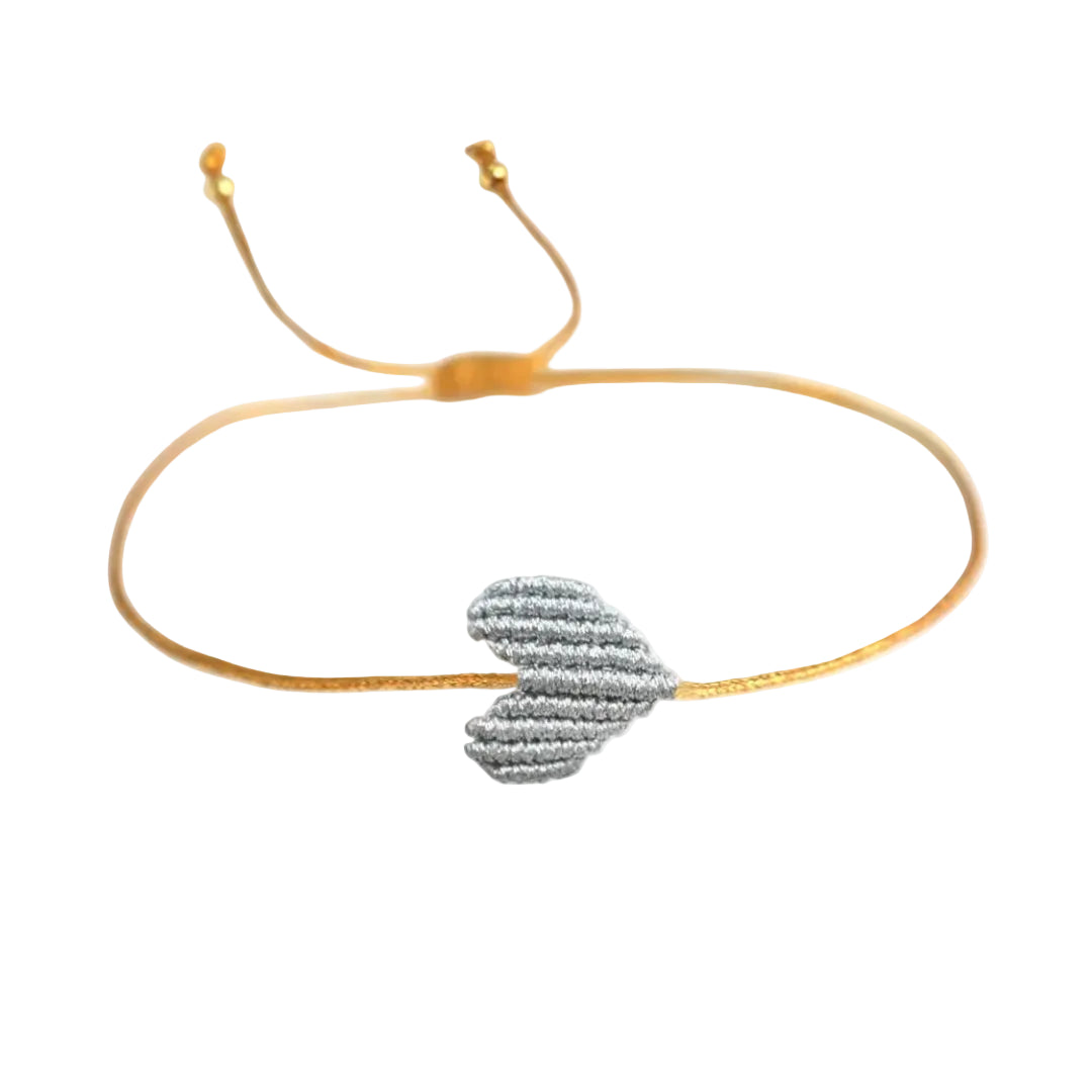 Bracelet taupe heart