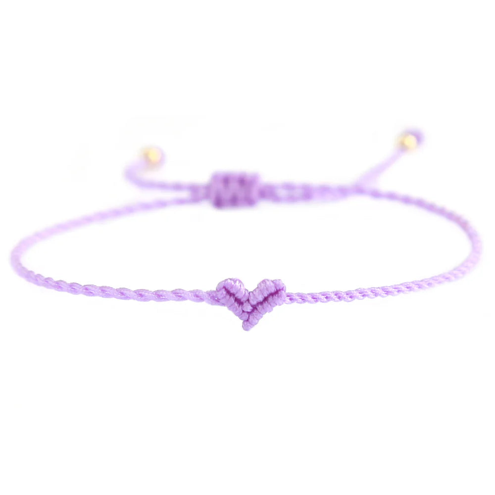Bracelet Cœur mini | Lilas