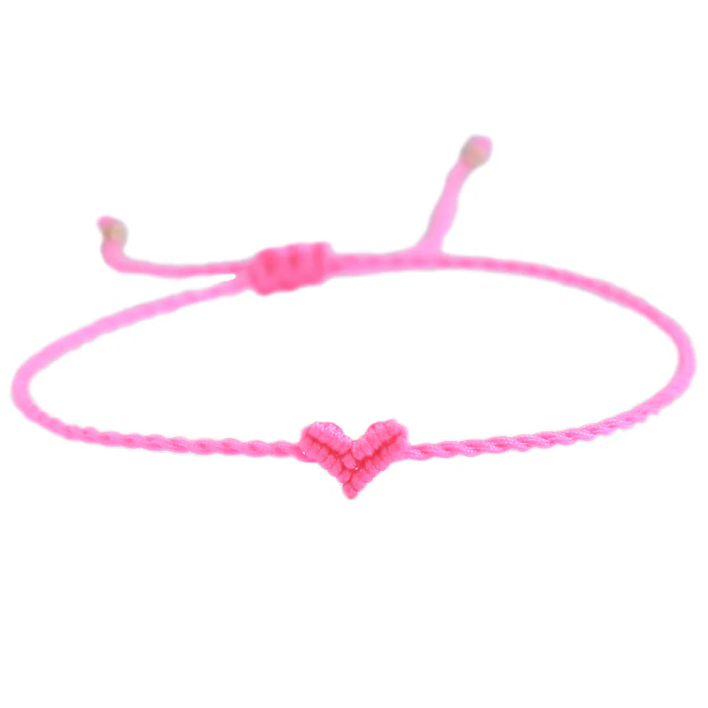 Bracelet Heart mini | neon pink