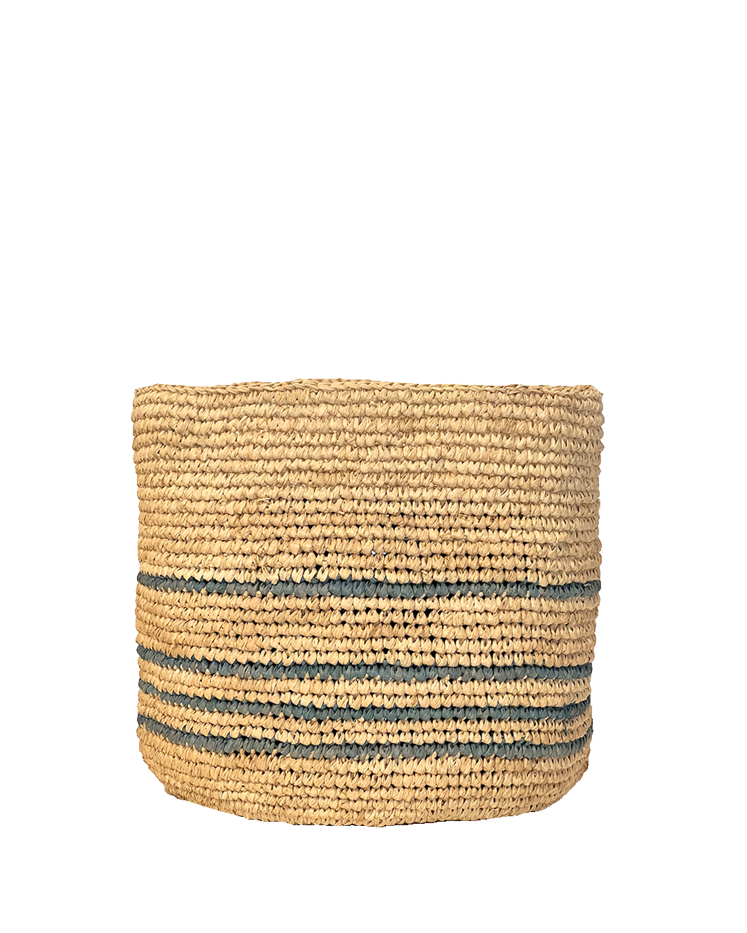 Basket woven M | dusty blue lines