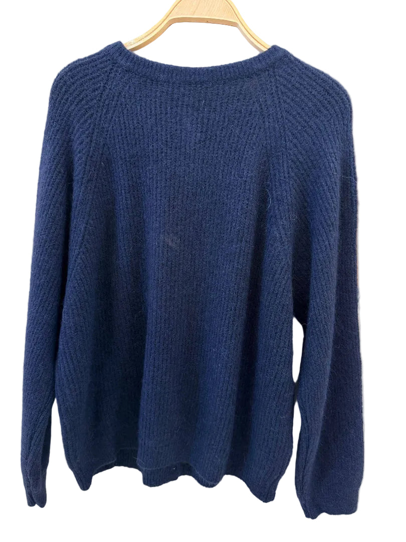 Cardigan aus Alpaka & Wolle | navy