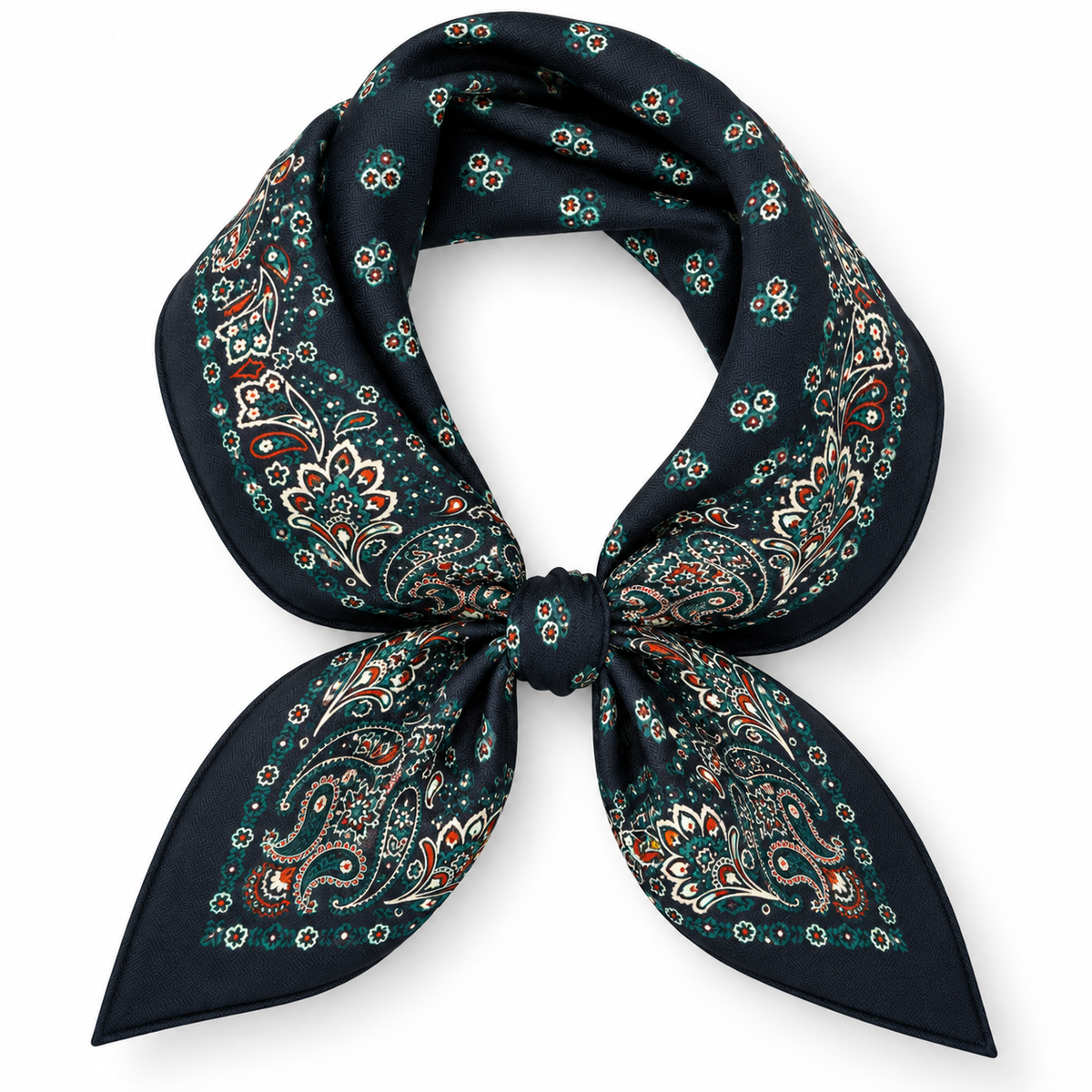 Halstuch Wolle & Seide | Bandana blau