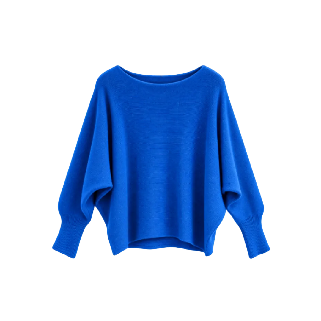 Pullover mit Fledermausärmeln | royal blue