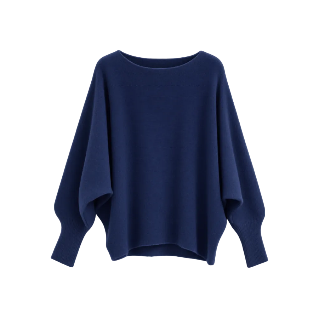 Pullover mit Fledermausärmeln | navy