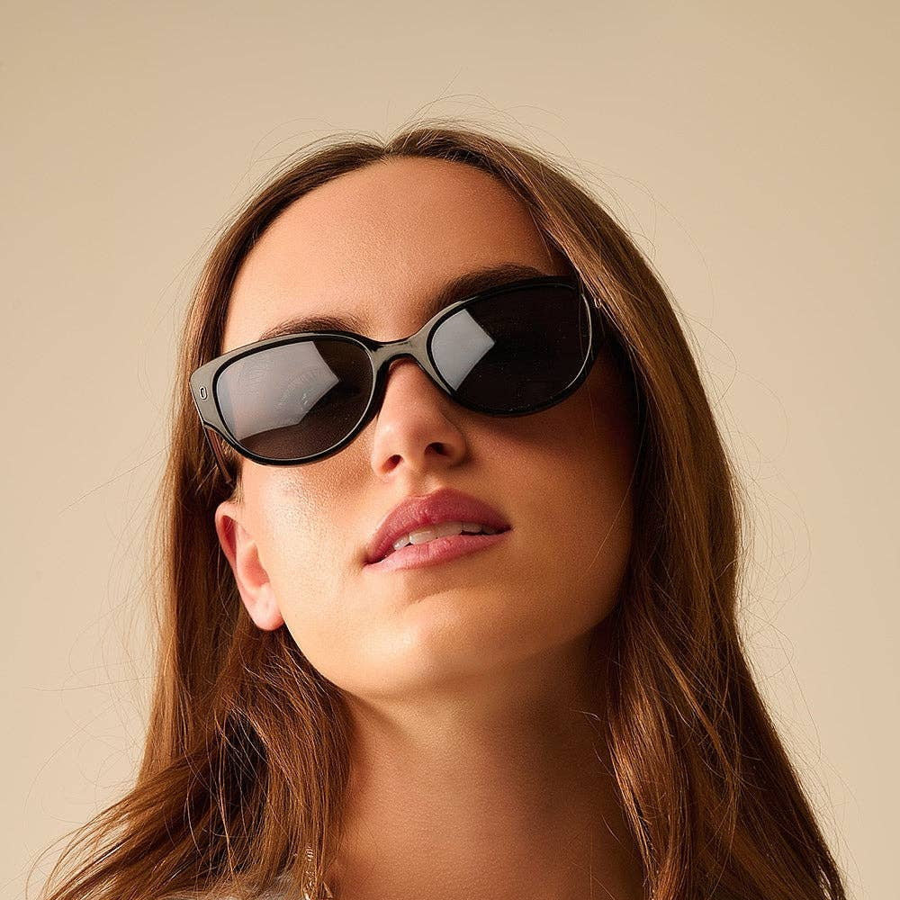 Sonnenbrille | cat-eye schwarz