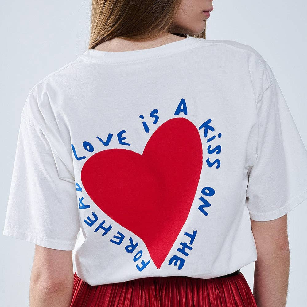 T-shirt | white with heart