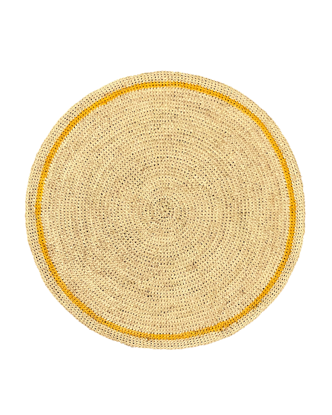 Tischset rund | yellow ring