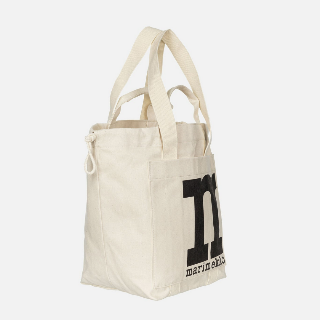 Grand cabas en coton bio | Logo Marimekko