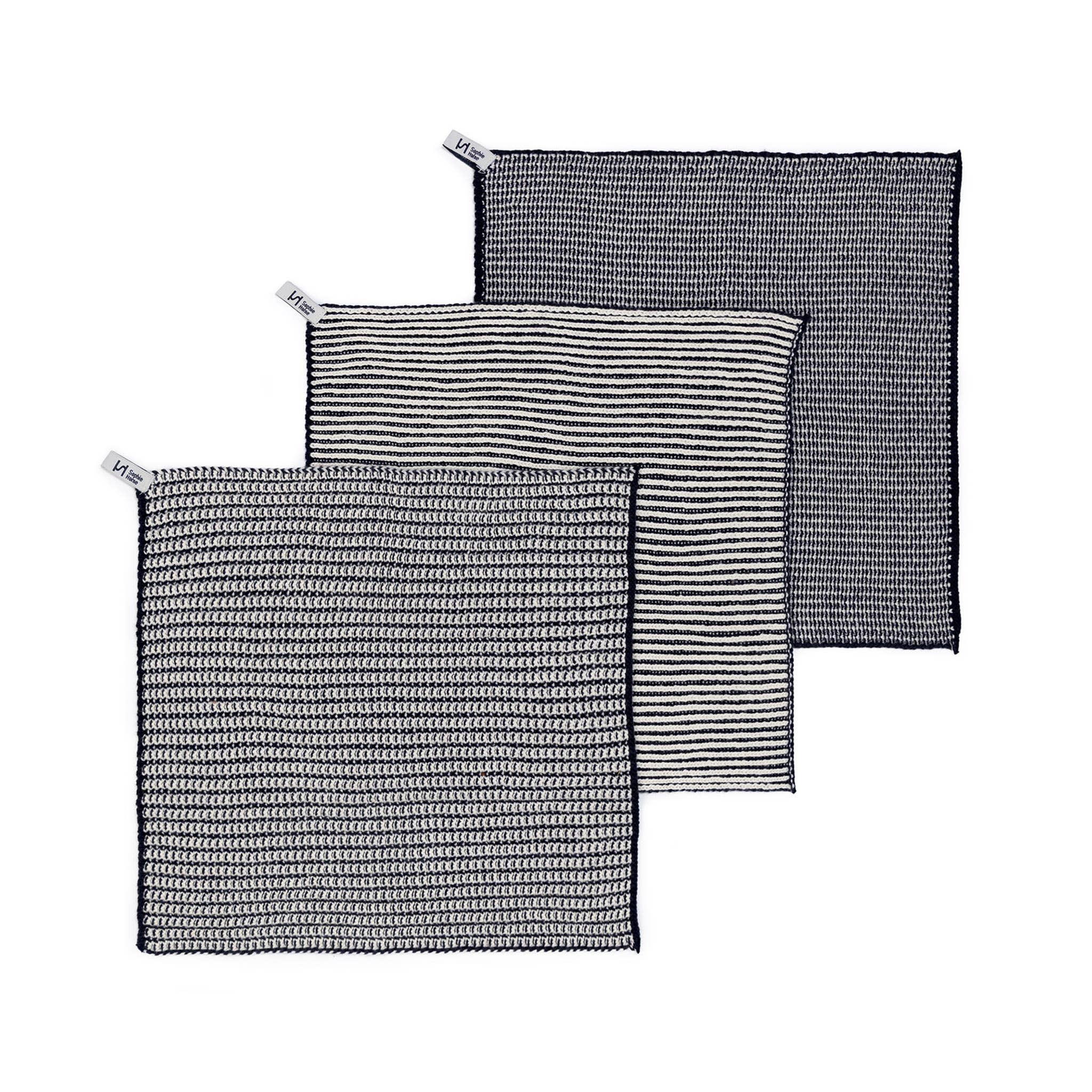3-pack Ribbed Dishcloth | Navy