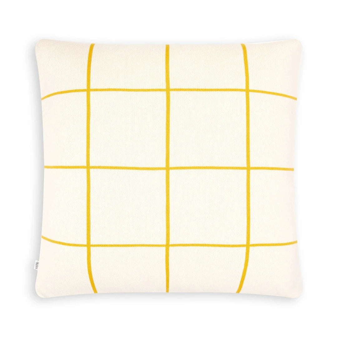 Cushion 50x50cm | Grid yellow