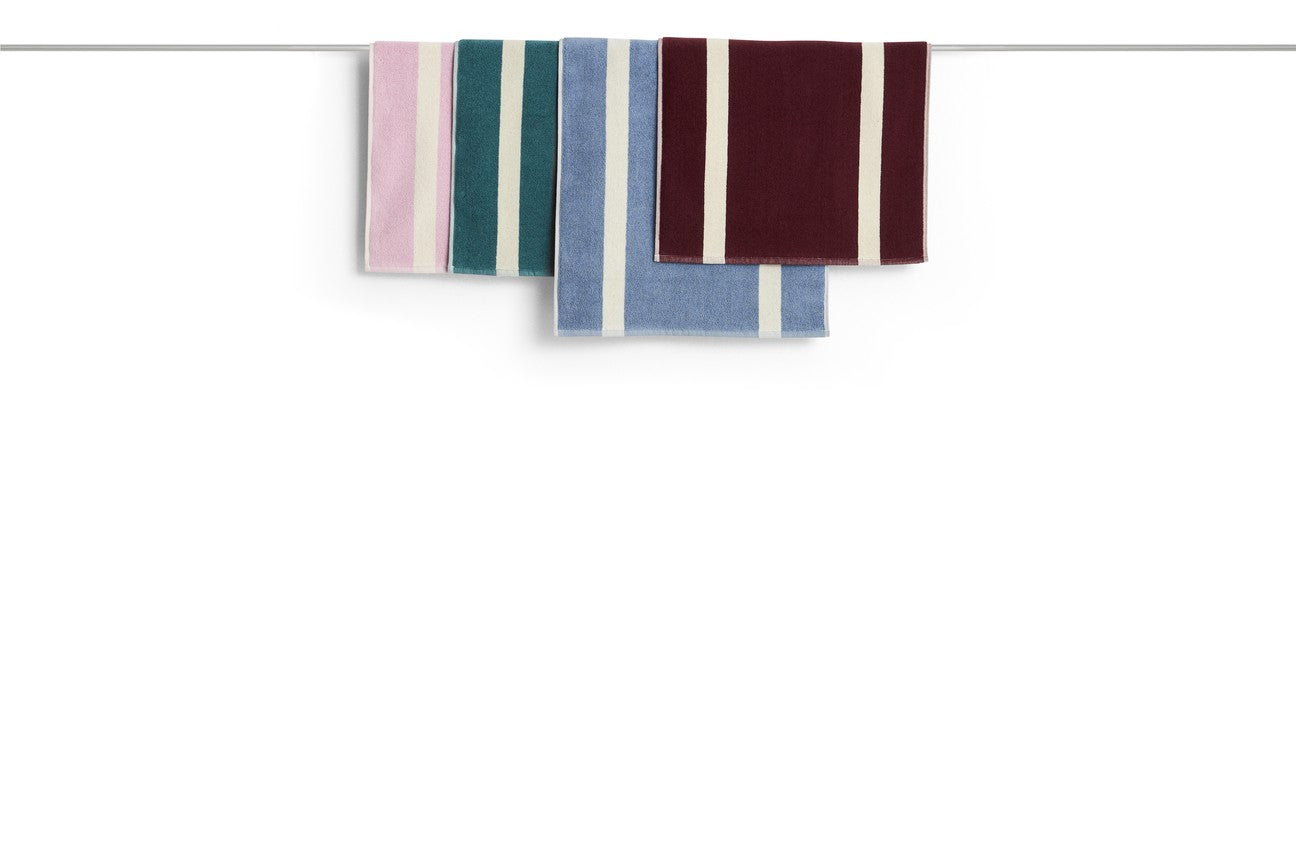 Badematte Stripe | cool pink