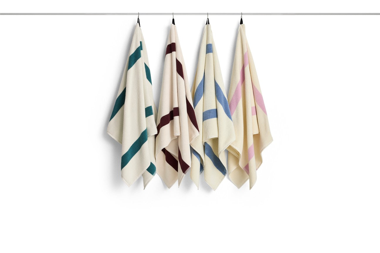 Beach towel Stripe 70x140cm | burgundy