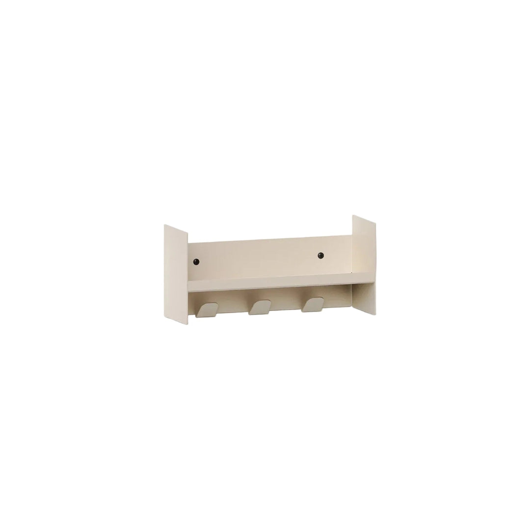 Wandregal mit Haken PLI 30cm | cream