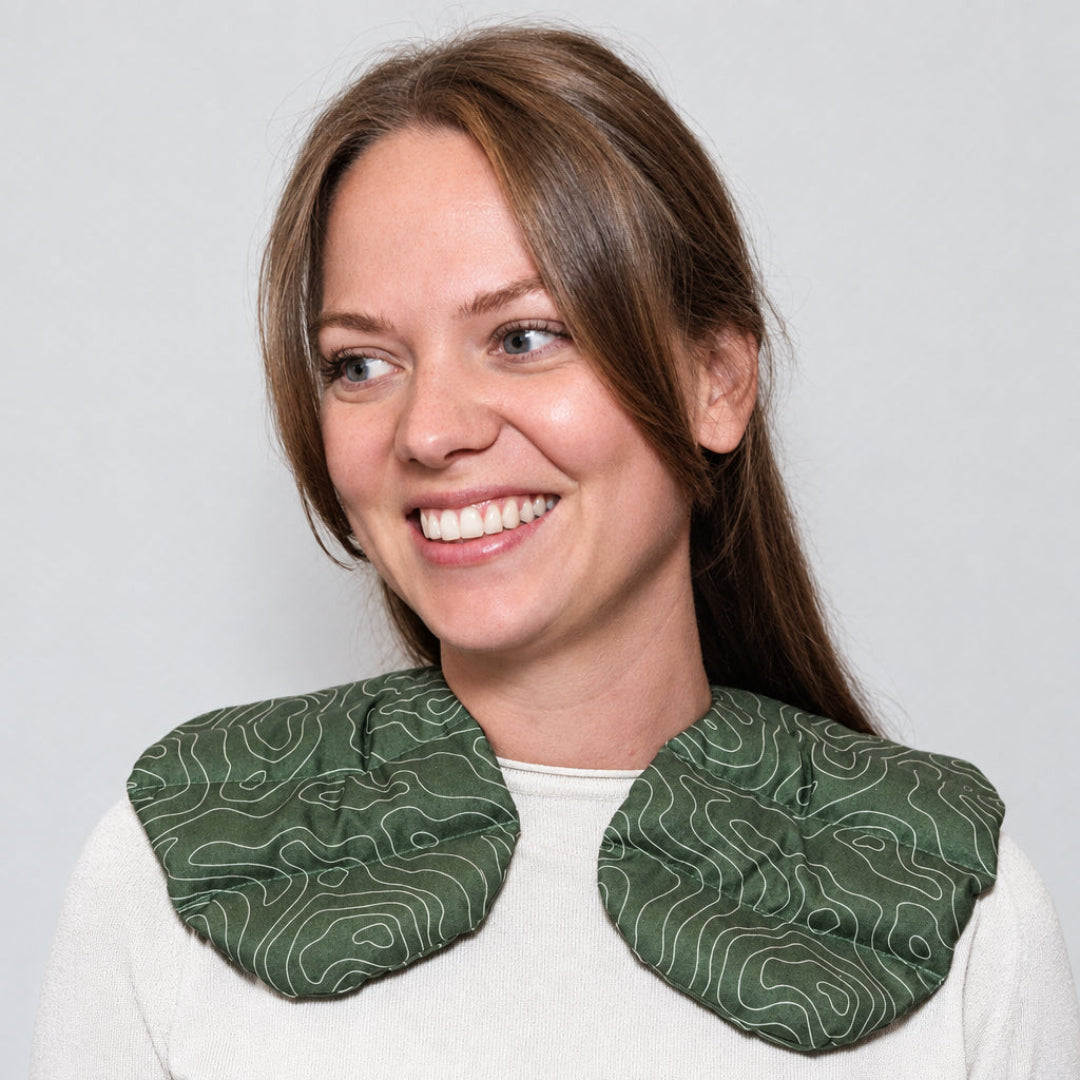 Neck pillow | green linen