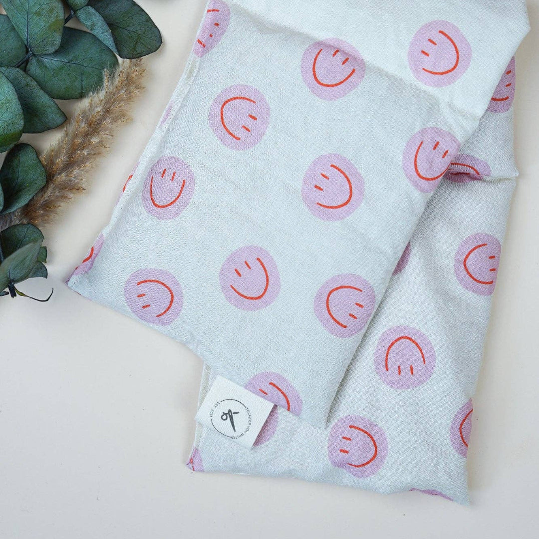 Coussin chauffant | Smiley rose