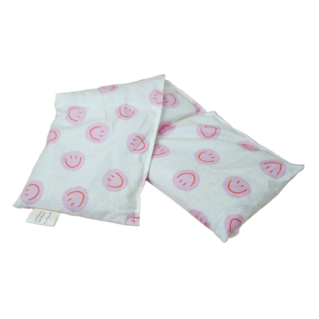 Coussin chauffant | Smiley rose