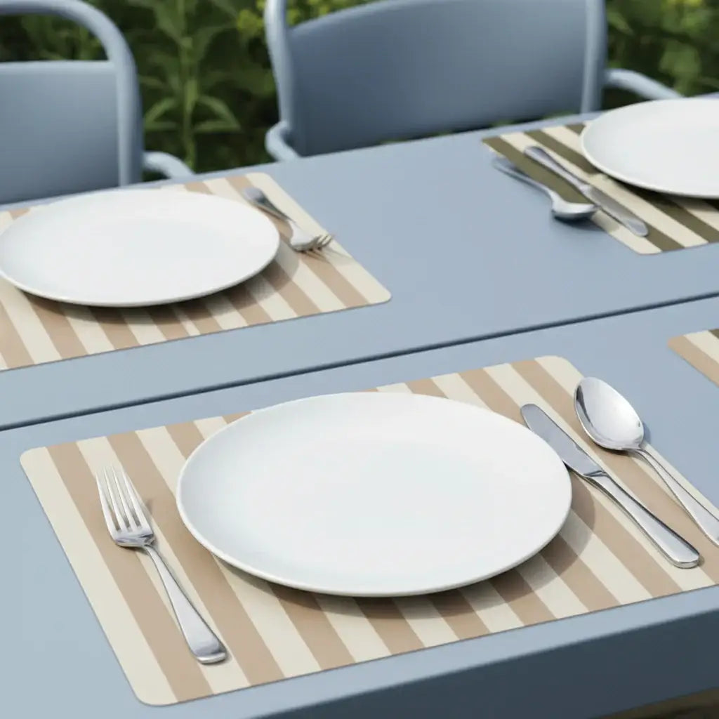 Set de table rayé | amande