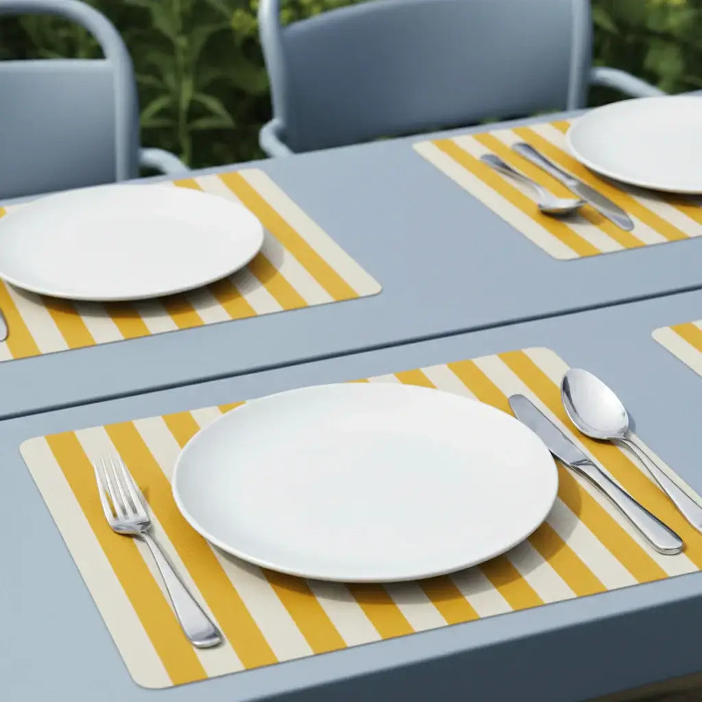 Set de table rayé | lemon