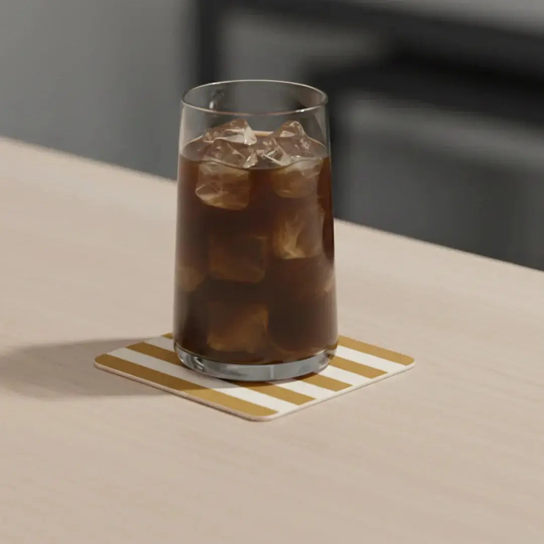 Coaster striped | mustard