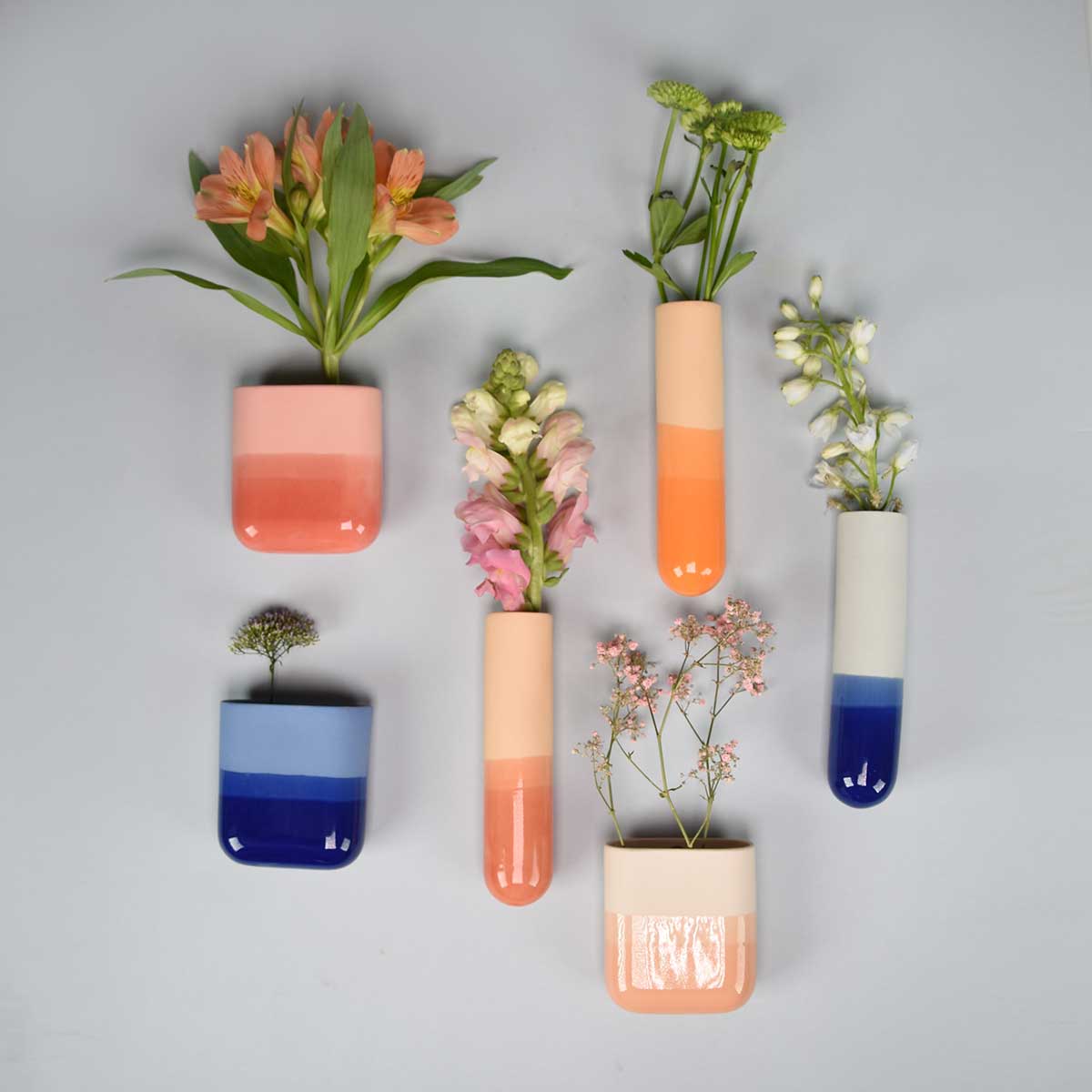 Wall vase Dip short | nude