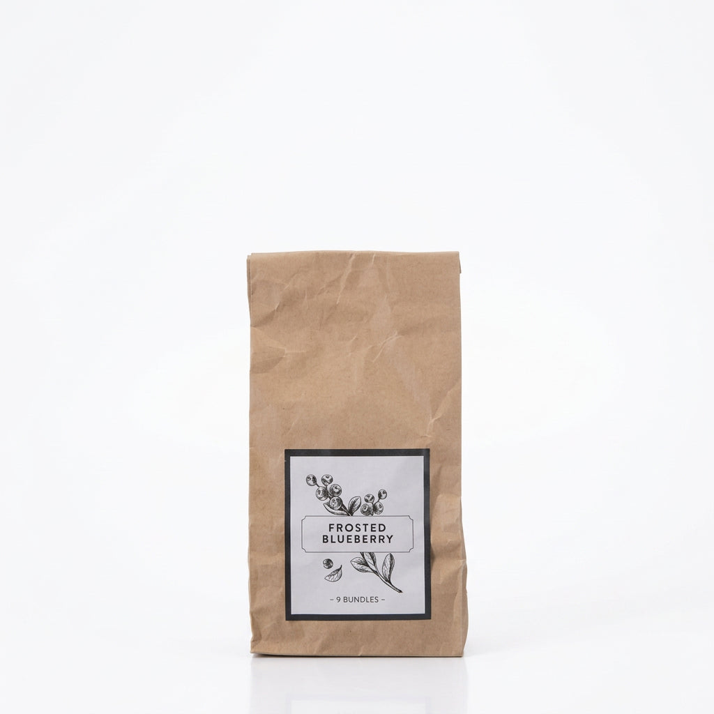Deko Beeren mit Frost | blau