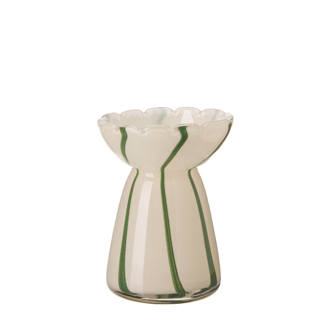 Hyacinthenvase Enya | beige, grün