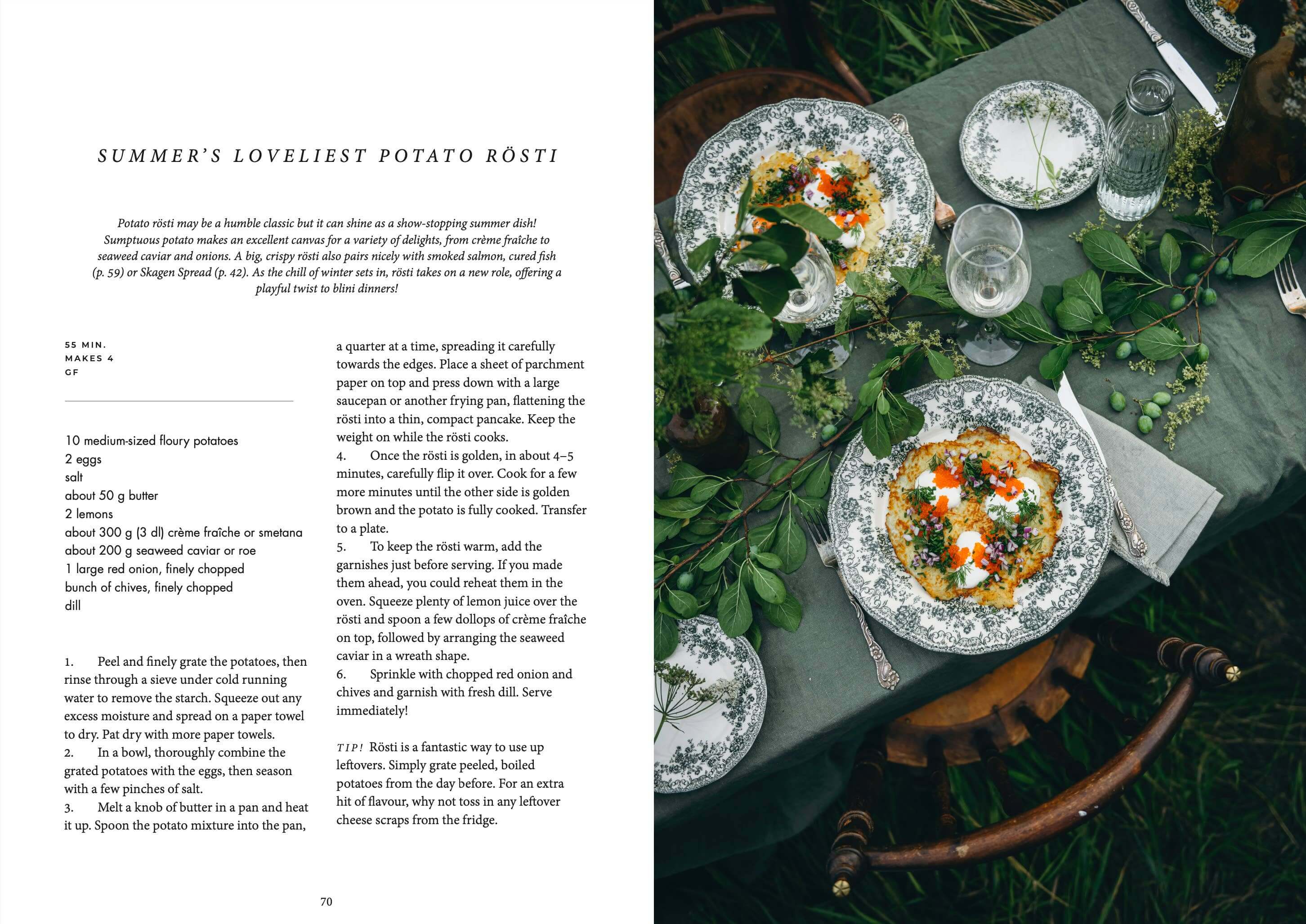 Livre de cuisine estivale nordique