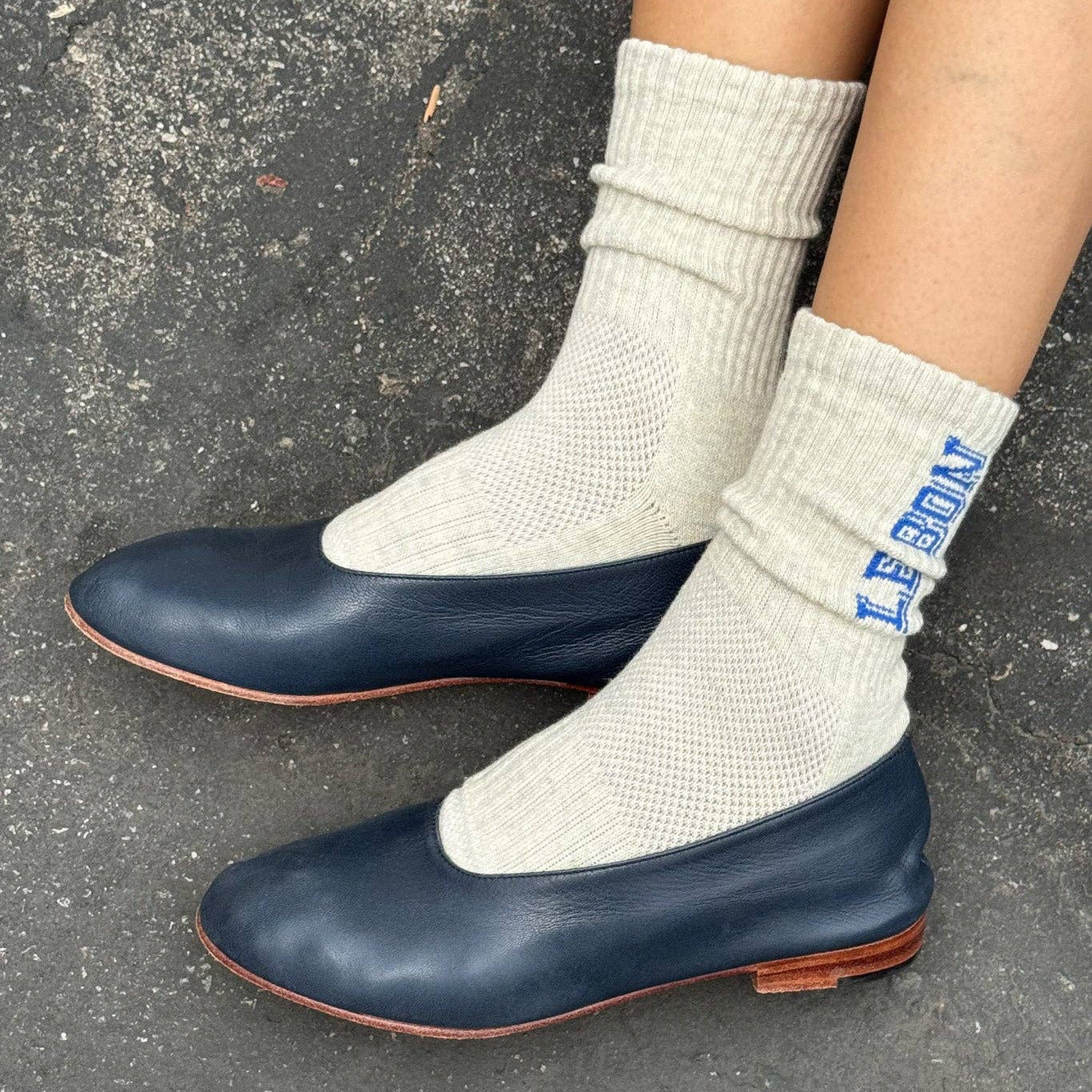 Chaussettes Preppy | ice, blue