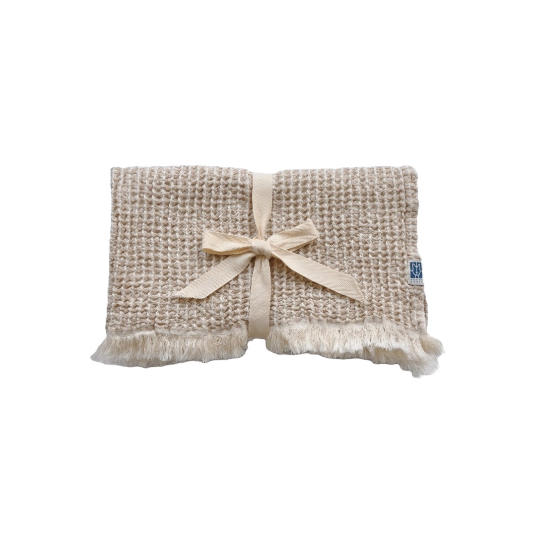Serviette gaufrée Alentejo | chiné beige