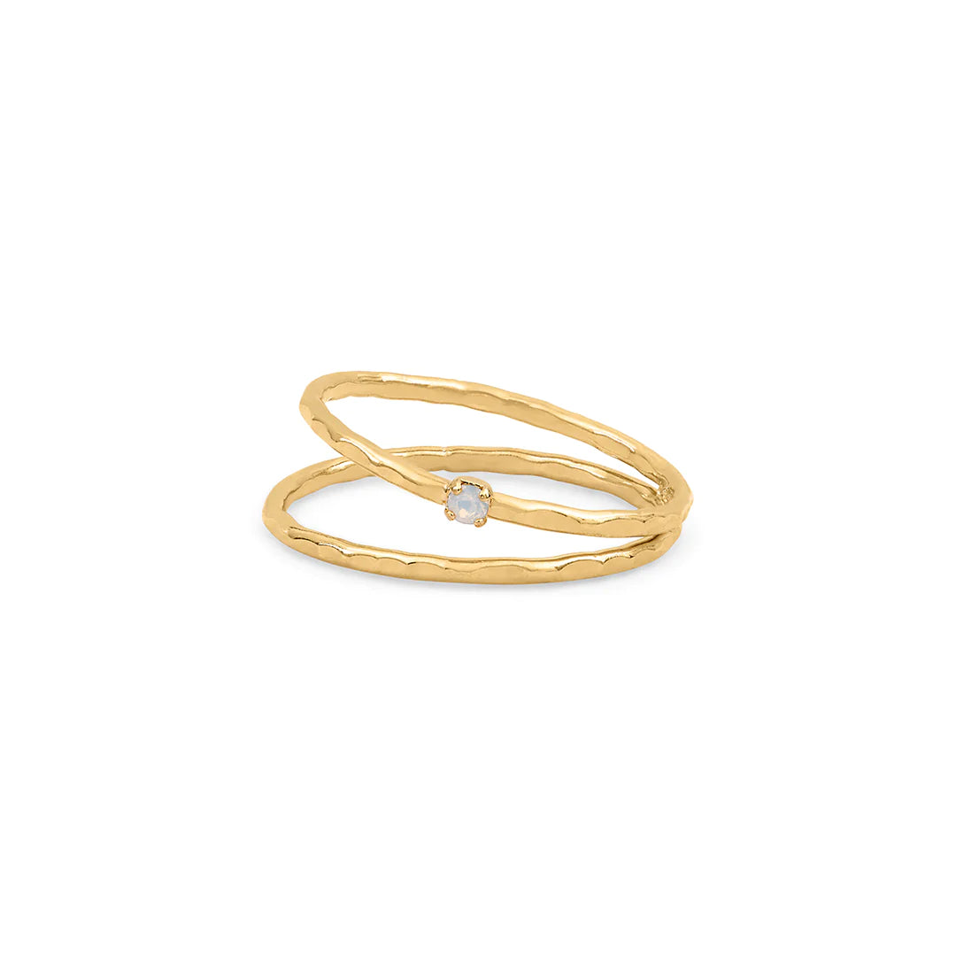 Bague Alizées or strass | trois tailles