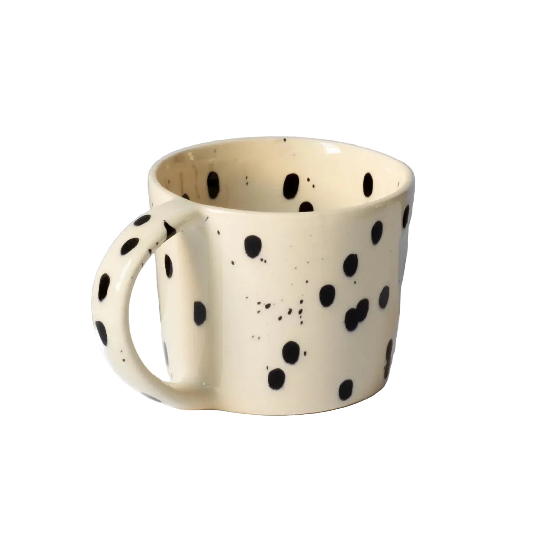 Tasse 400 ml | pois noirs