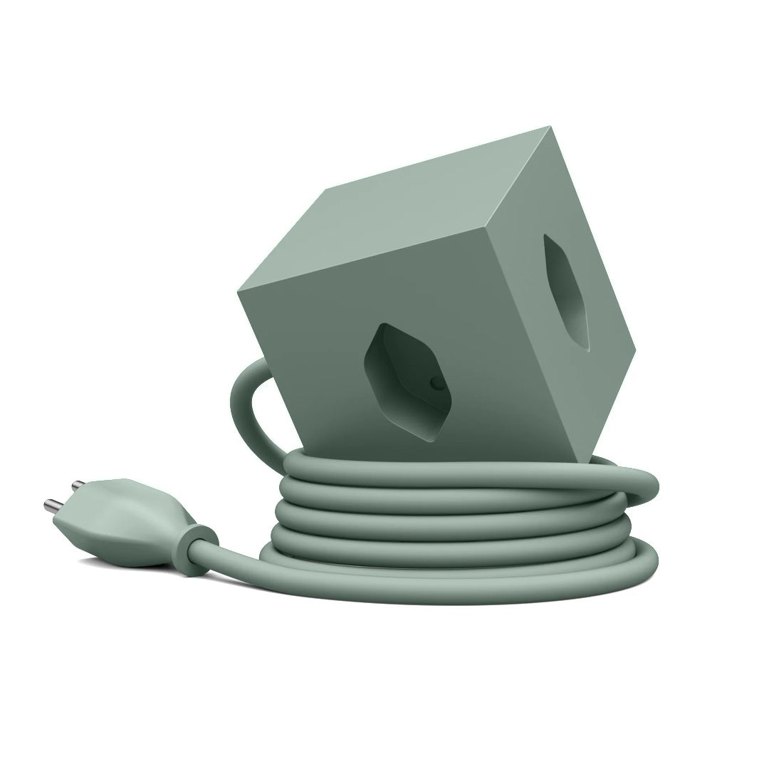 Multiprise SQUARE | vert poussière