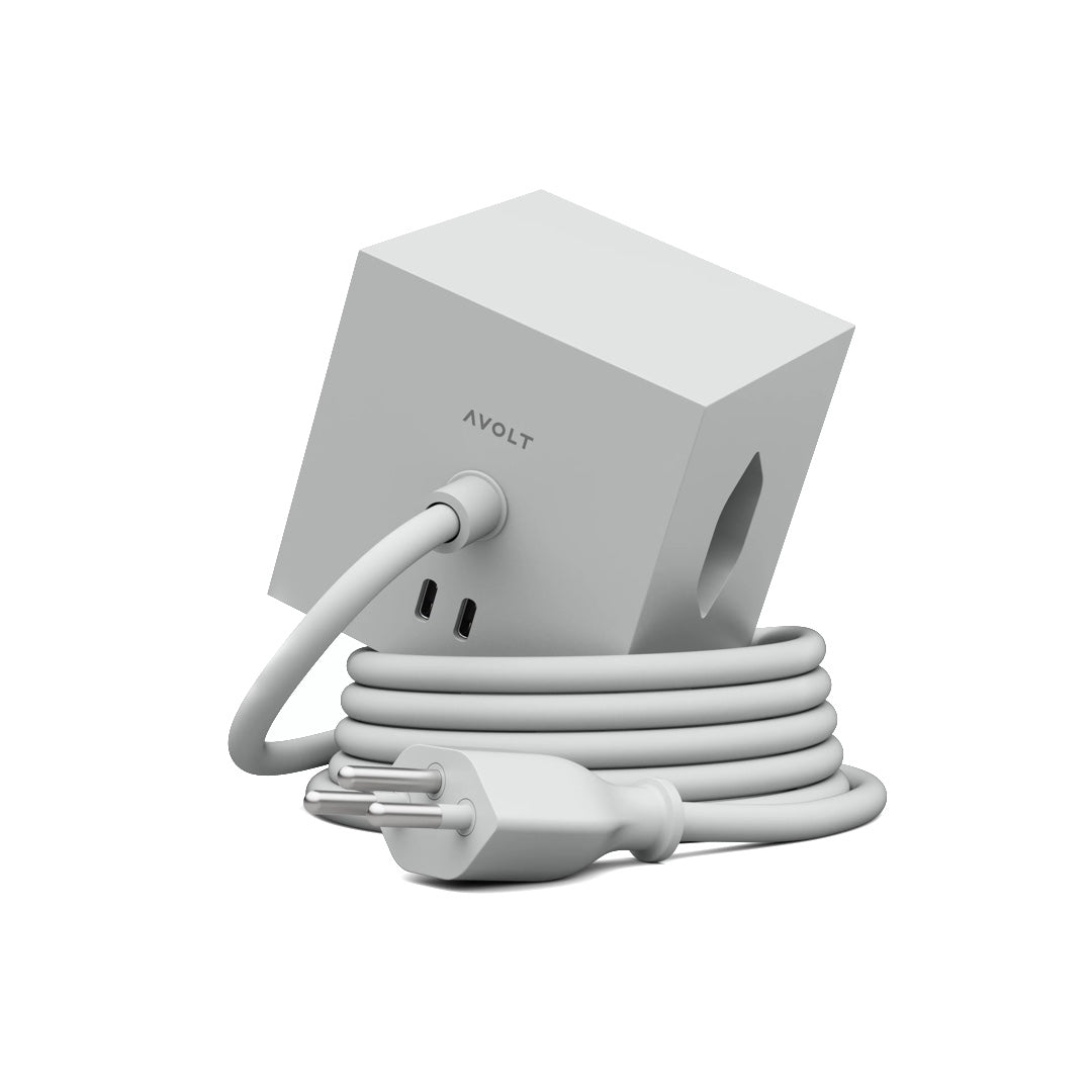 Multiprise carrée | gris