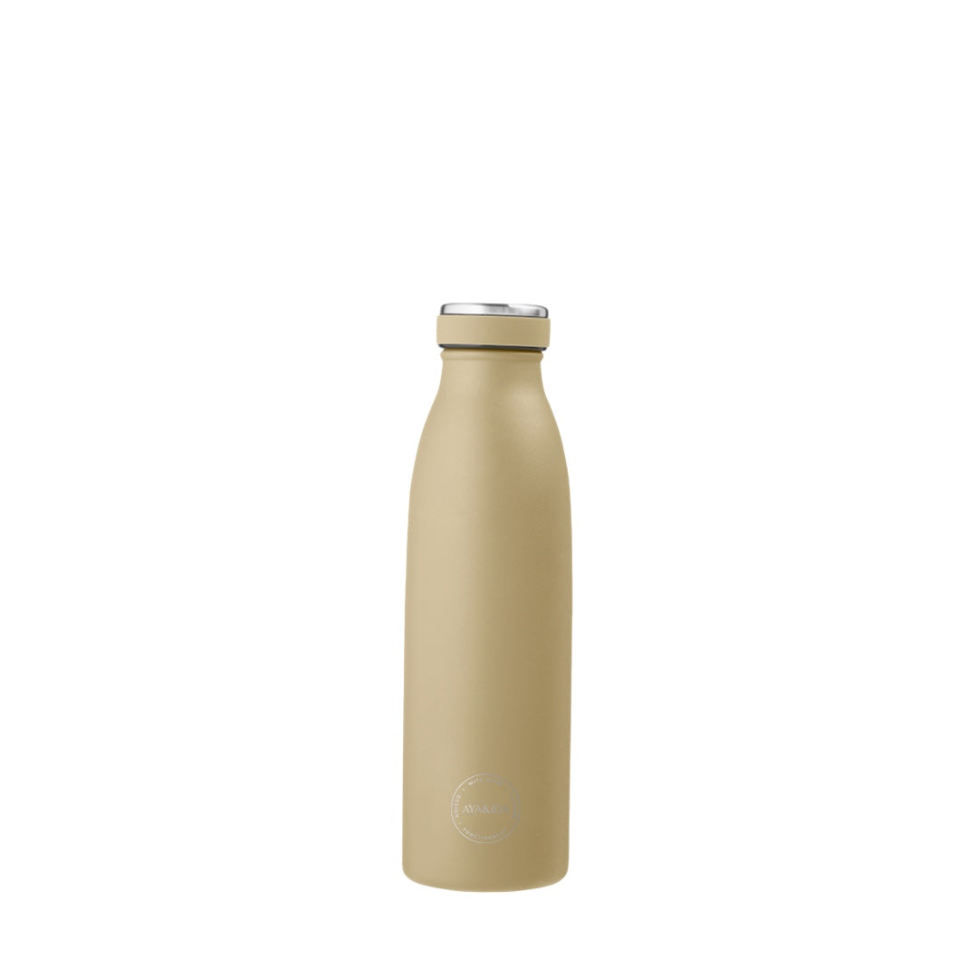 Stainless Steel Drinking Bottle - dusty yellow | various sizes