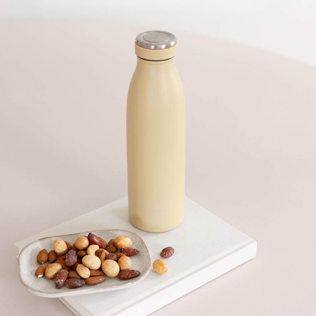Stainless Steel Drinking Bottle - dusty yellow | various sizes