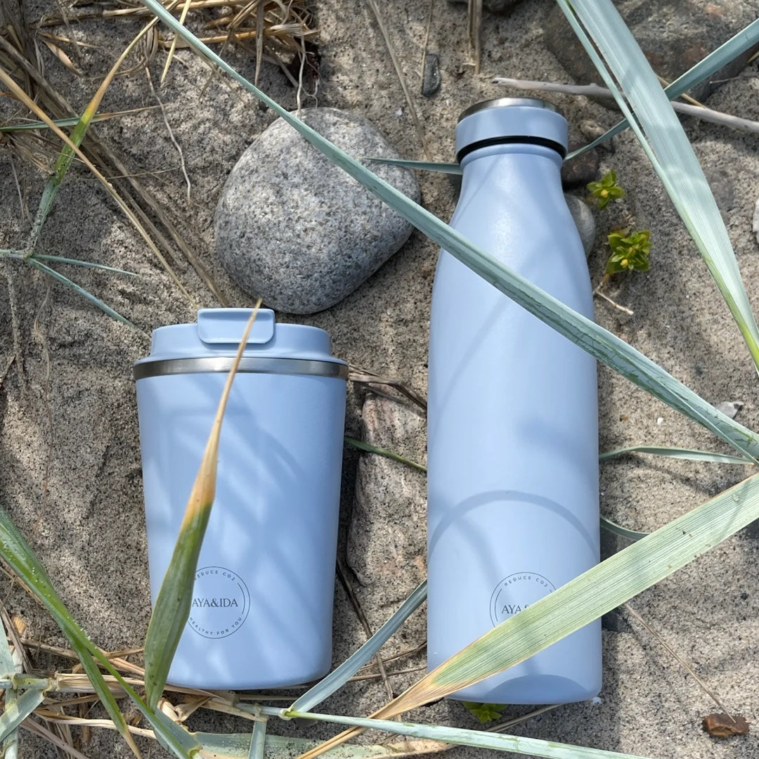 Stainless Steel Water Bottle - powder blue | various sizes