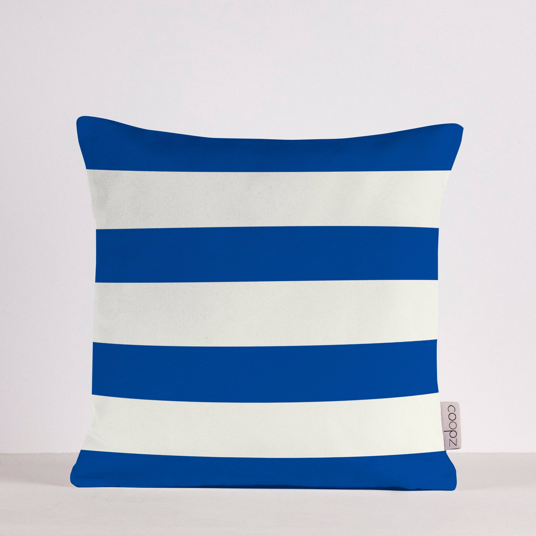 Kissen stripes | blue/offwhite