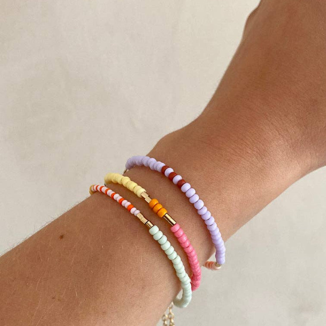 Bracelet Lente | pink, citrus, sailor stripes