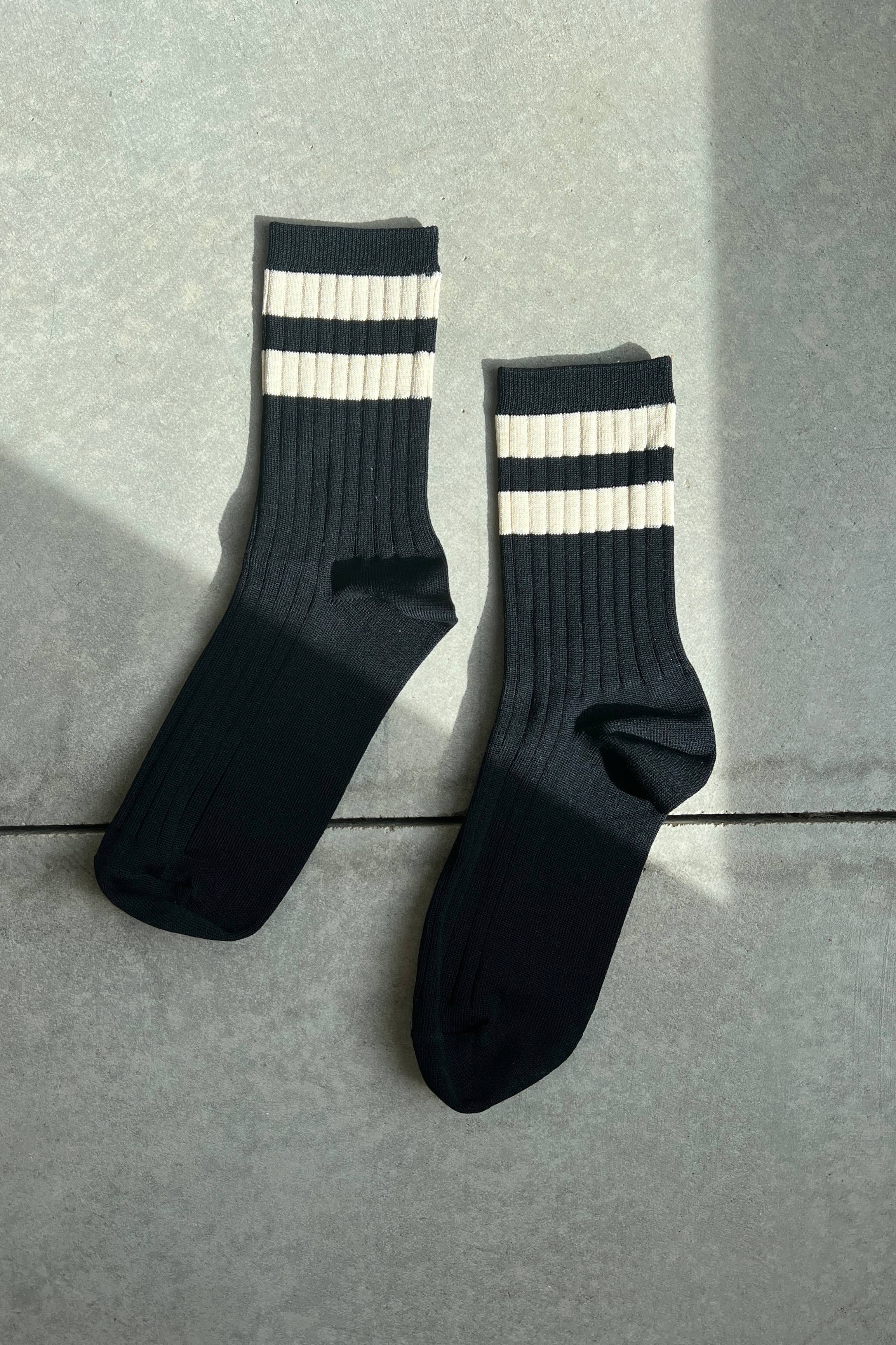 Varsity Socks | black