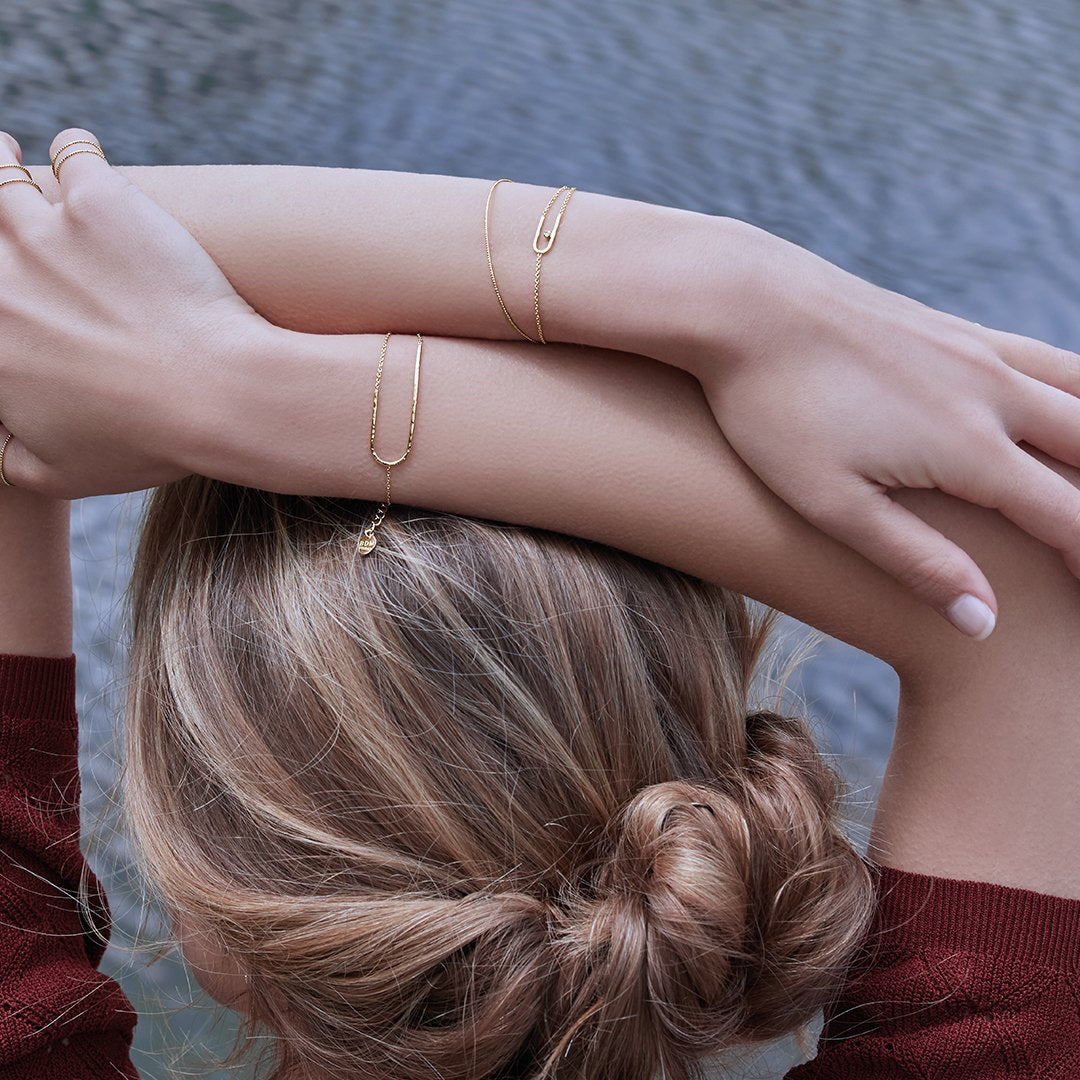 Bracelet Colette avec strass en cristal Swarovski | doré