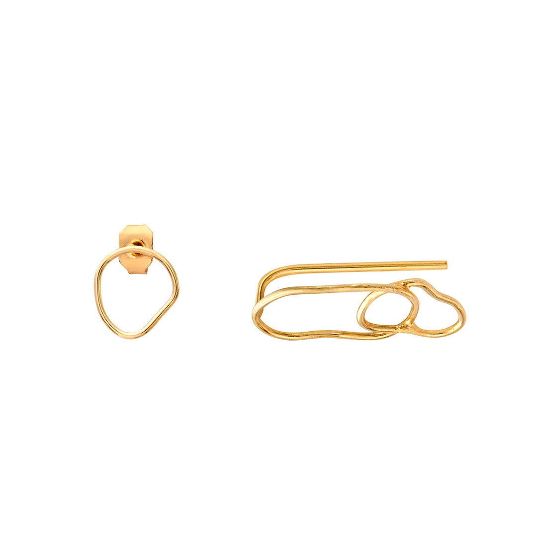 Mismatched Capucine Earcuffs | gold