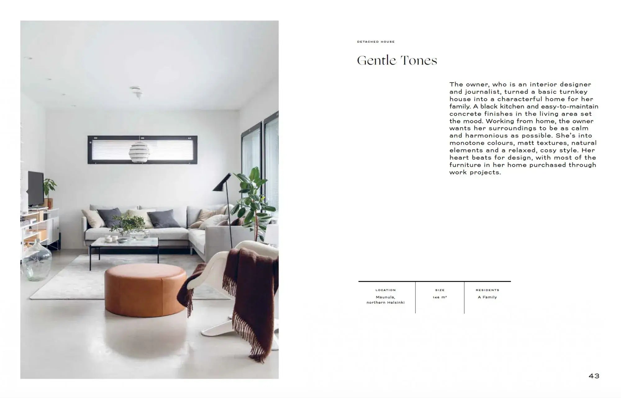 Livre sur l'intérieur nordique