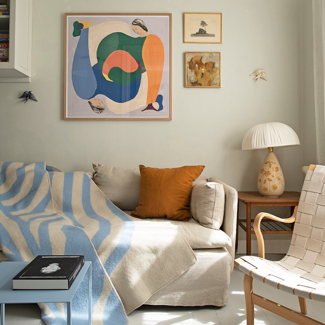 Couverture en laine Pugh 130x200cm | bleu