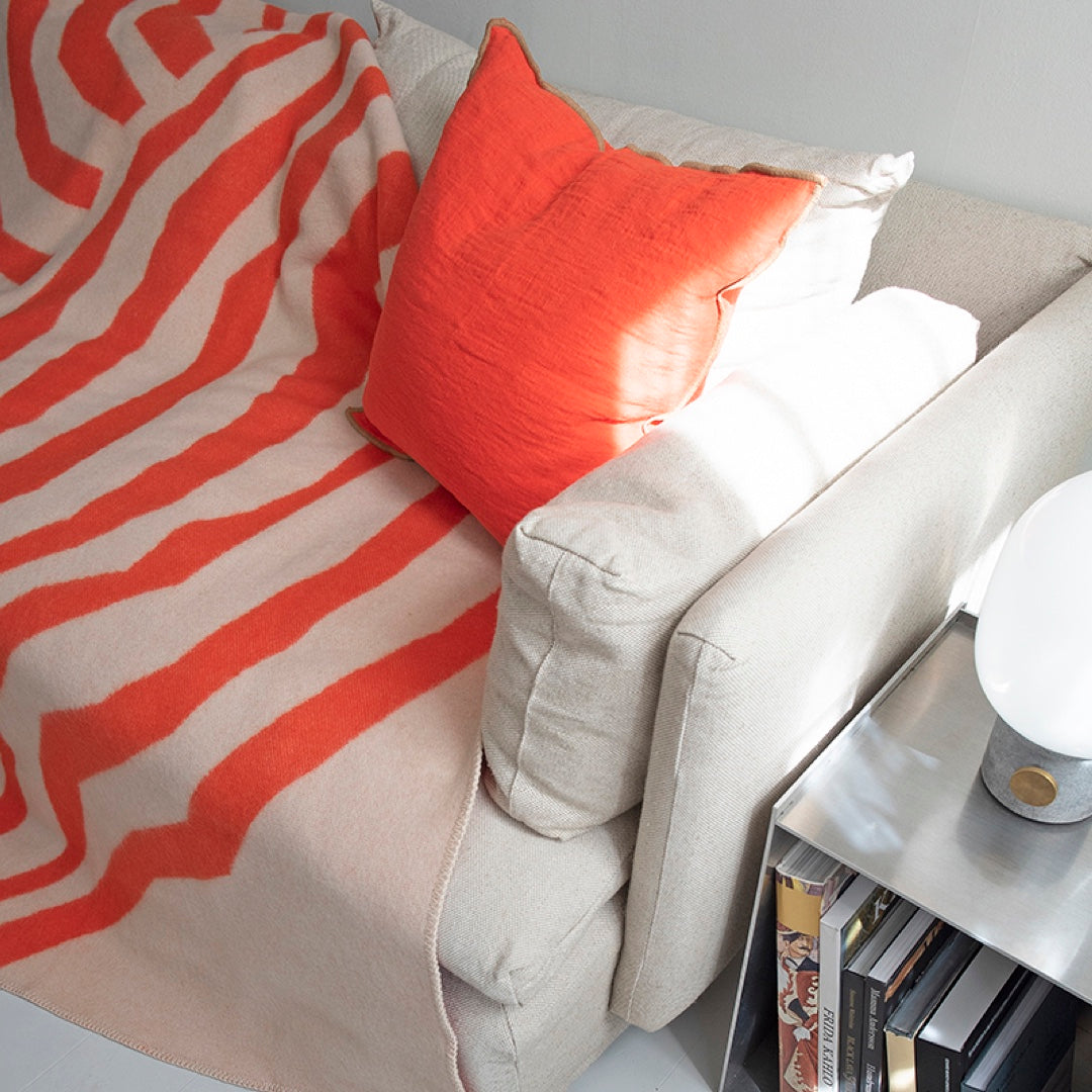 Wool blanket Pugh 130x200cm | red