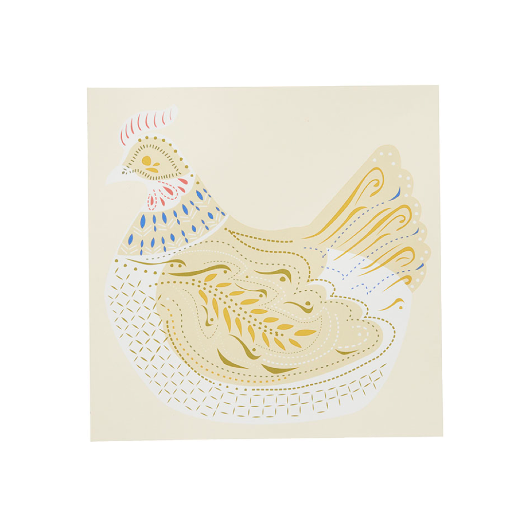 Serviettes en papier grand modèle | hen sand