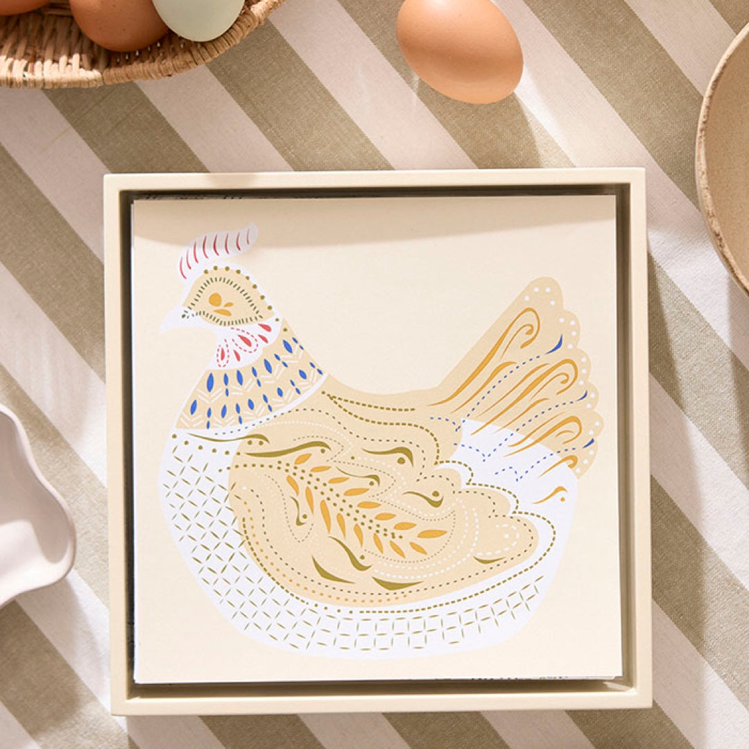 Serviettes en papier grand modèle | hen sand