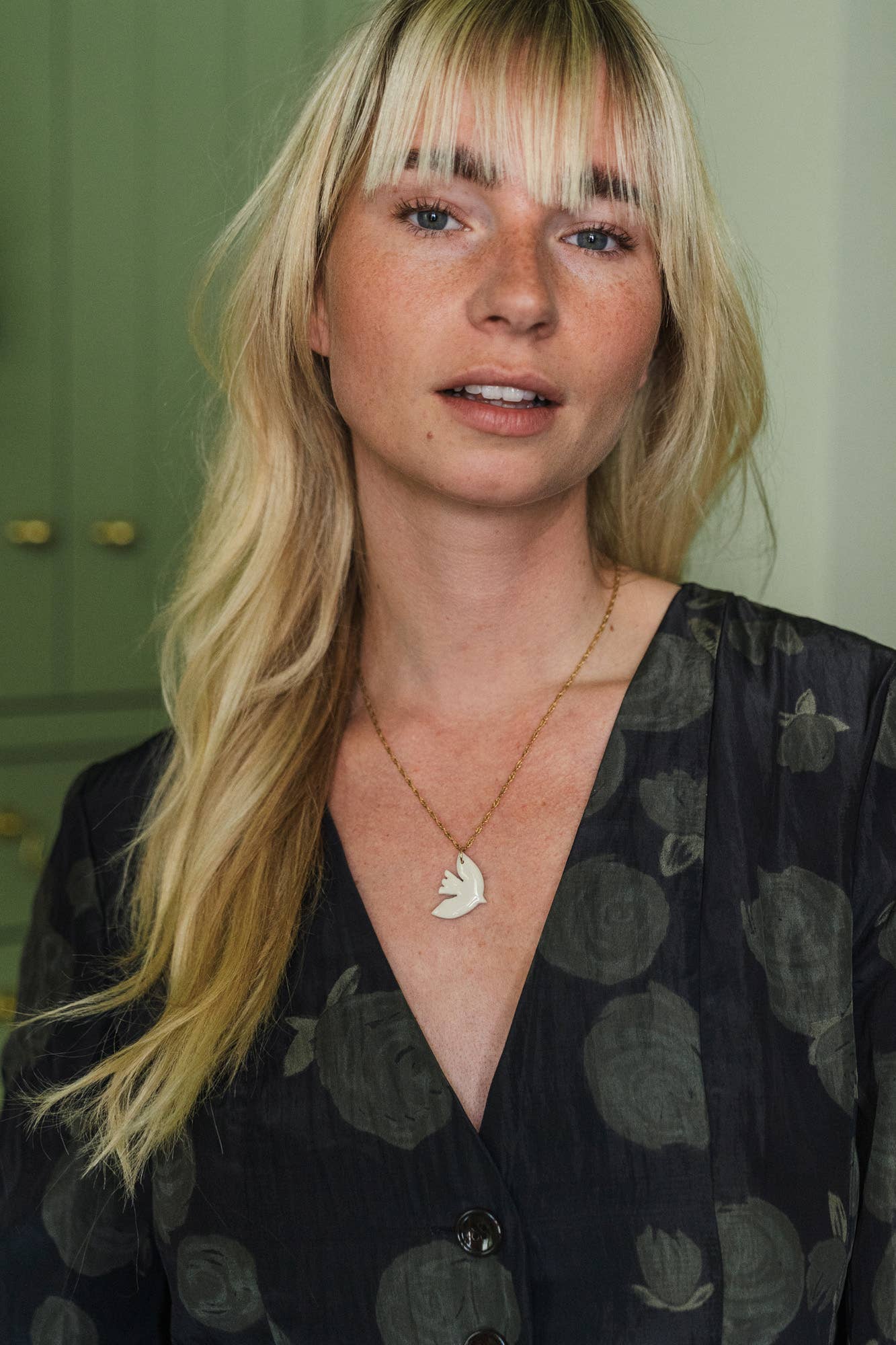 Necklace Paloma | Bird ivory
