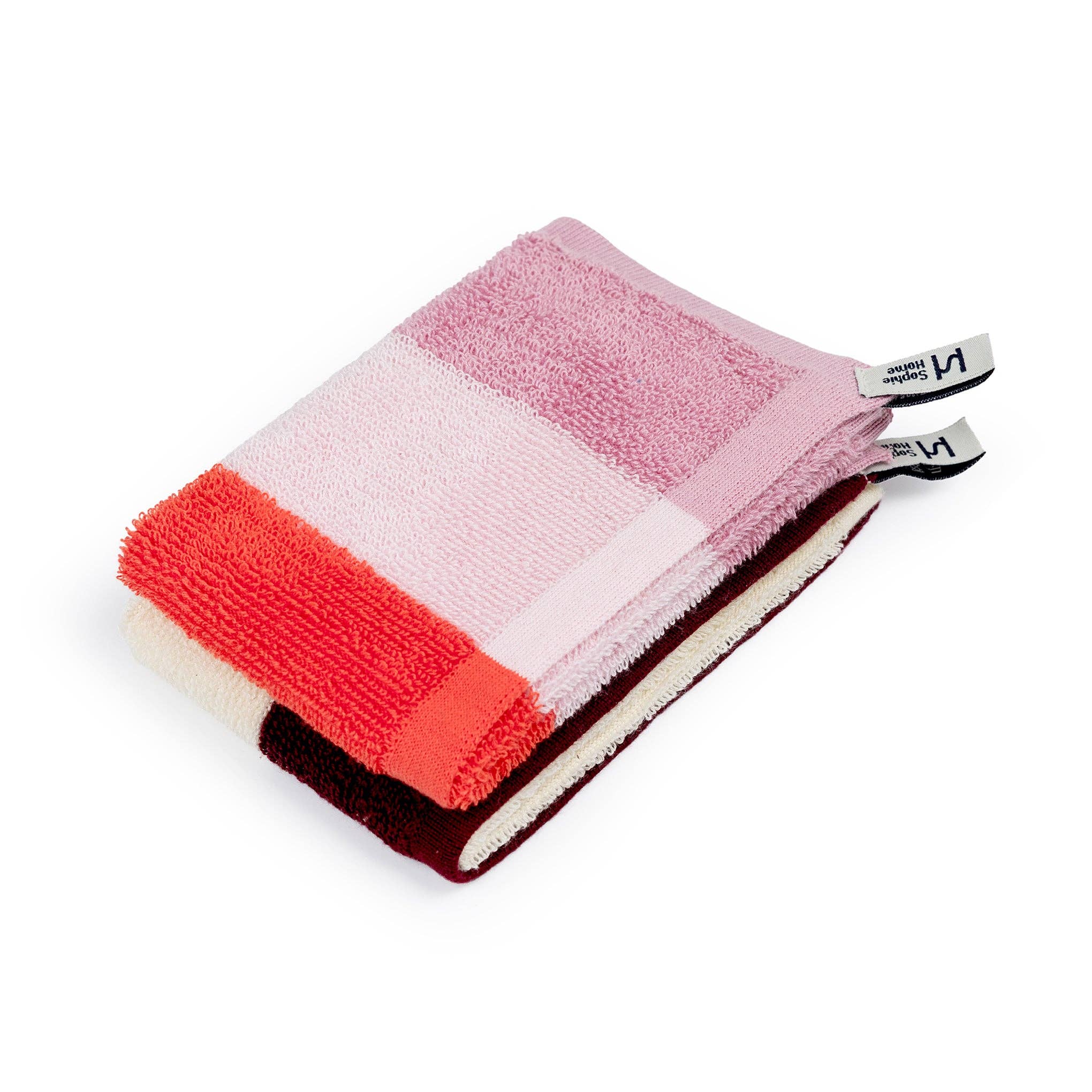 2er-Set Frotte-Handtuch gestreift | mehrfarbig