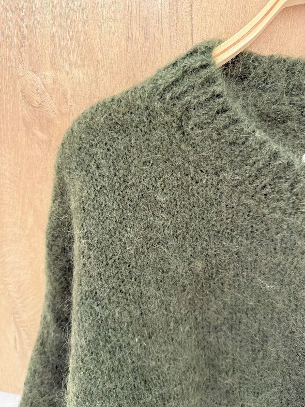 Pullover aus Mohair | khaki